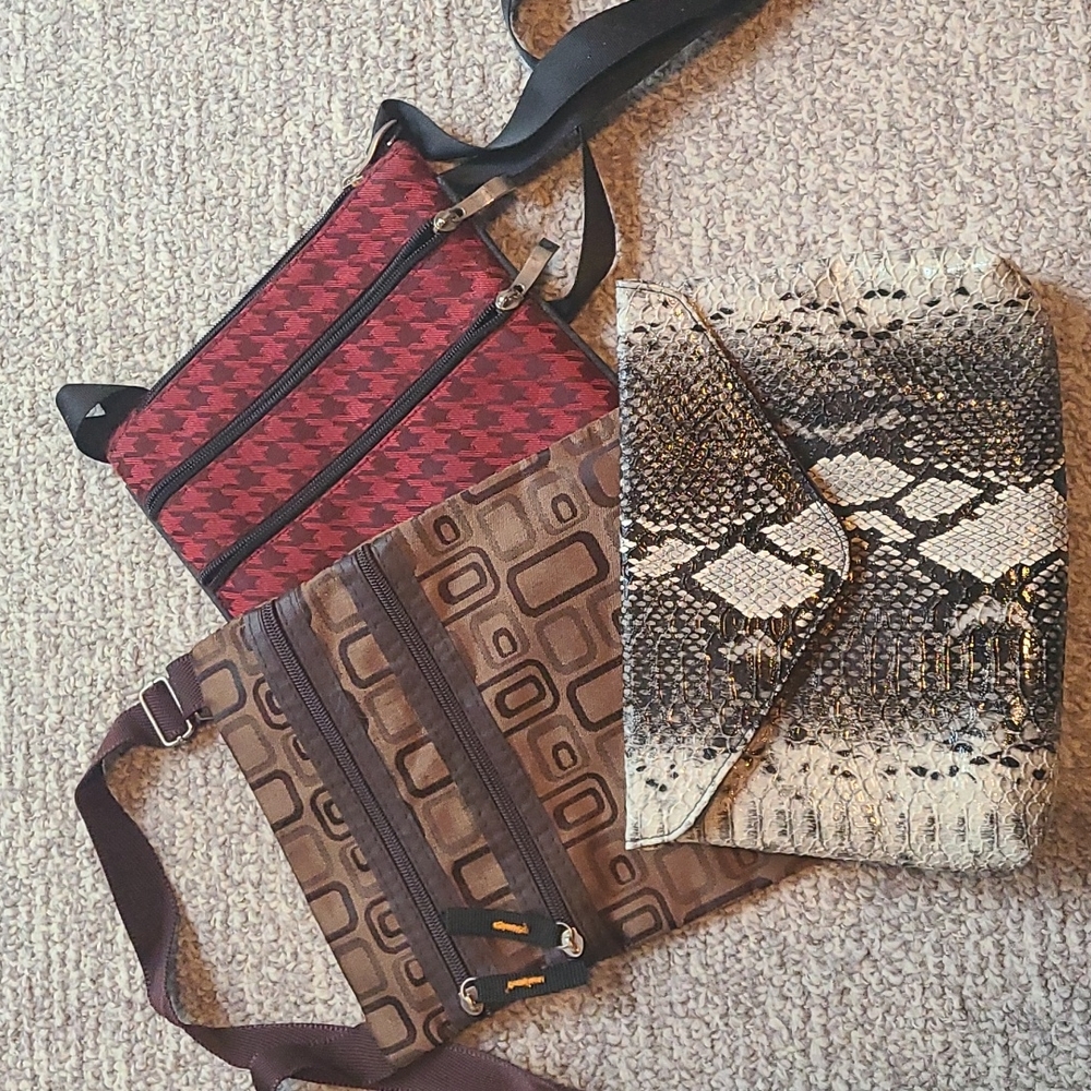 Summer clearance...Bundle 3+ items & Save...Crossbody Bags (2) and Clutch